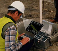 Mining Engineer using wearable computer